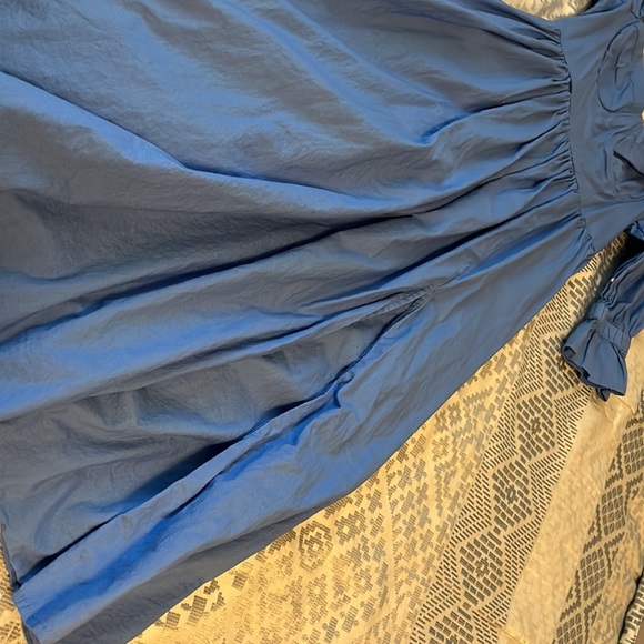 Blue Maxi Open Slit Dress - Picture 2 of 3